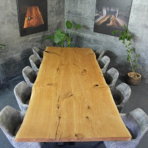Massivholztisch Alba aus Eiche, 330 × 130 cm