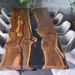 Massivholztisch Beatriz aus Eiche, 300 × 110 cm
