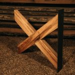 X-Tischbeine aus Massivholz